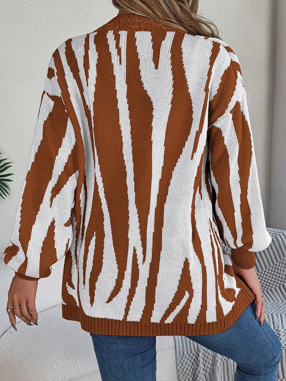 Zen Zebra Cardigan - Oh she Rose