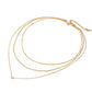 18K Gold - Plated Layered Necklace - Oh she Rose
