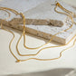18K Gold - Plated Layered Necklace - Oh she Rose