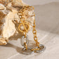 18K Gold - Plated Stainless Steel Chain Bracelet - Oh she Rose