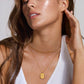 18K Gold - Plated Stainless Steel Double - Layered Necklace - Oh she Rose