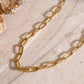18K Gold - Plated Stainless Steel Double - Layered Necklace - Oh she Rose