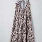 Abstract Print Tie Back Maxi Cami Dress - Oh she Rose