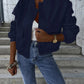Baseball Collar Dropped Shoulder Jacket - Oh she Rose