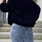 Baseball Collar Dropped Shoulder Jacket - Oh she Rose