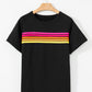 Bonbon Striped Tee - Oh she Rose
