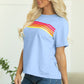 Bonbon Striped Tee - Oh she Rose