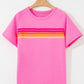 Bonbon Striped Tee - Oh she Rose