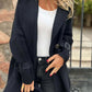 Buckle Down Double Breasted Coat - Oh she Rose