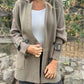 Buckle Down Double Breasted Coat - Oh she Rose
