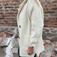 Buckle Down Double Breasted Coat - Oh she Rose