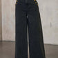Button Up Wide Leg Jeans - Oh she Rose