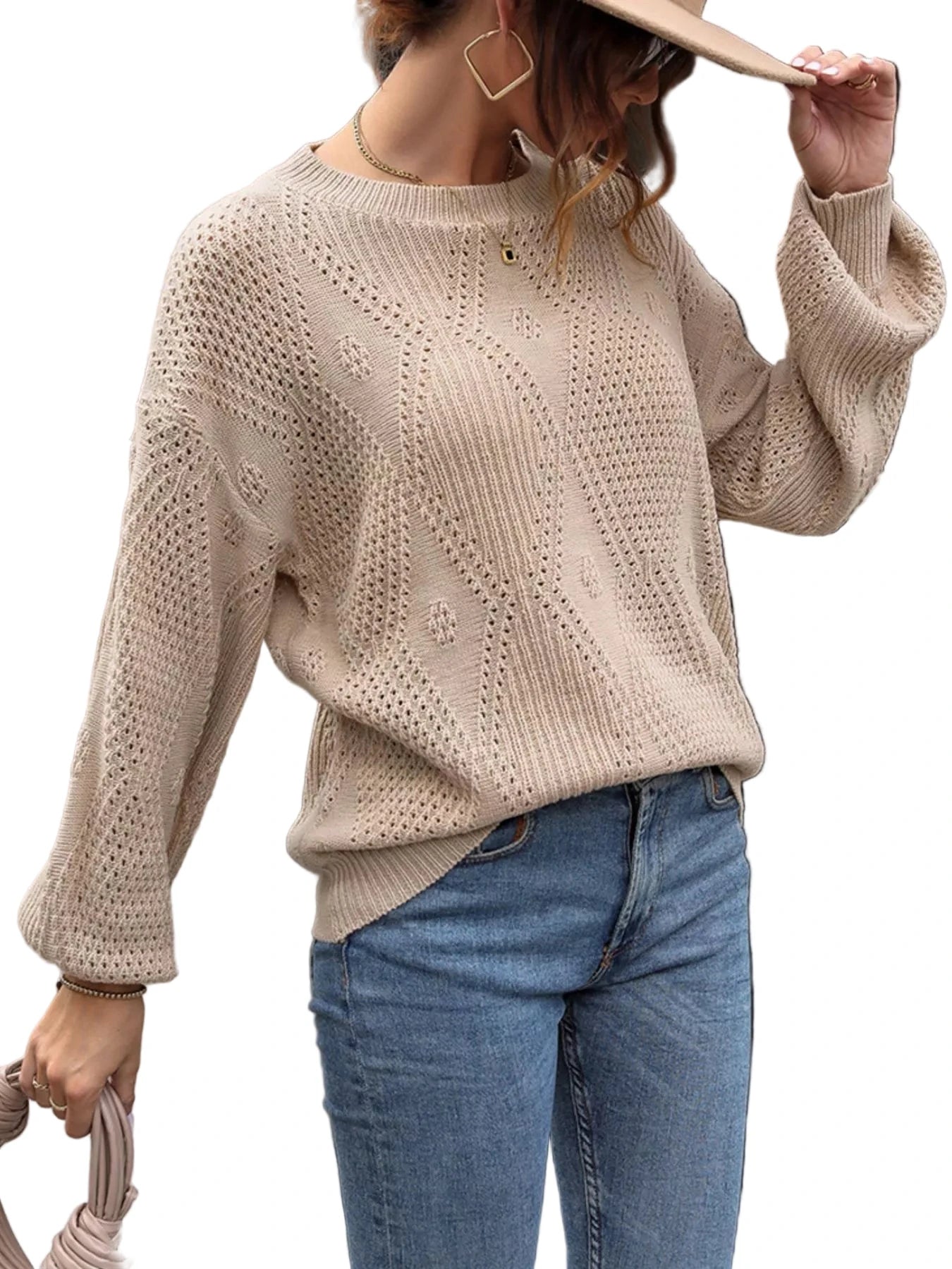 Café au Lait Knit Sweater - Oh she Rose