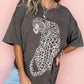Cheetah Mineral Wash T-Shirt - Oh she Rose