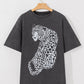 Cheetah Mineral Wash T-Shirt - Oh she Rose