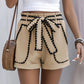 Chic Vibes Contrast Trim Shorts - Oh she Rose