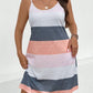 Color Block Scoop Neck Mini Dress - Oh she Rose