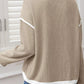 Contrast Trim Sweater - Oh she Rose