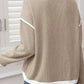 Contrast Trim Sweater - Oh she Rose