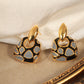 Copper Oil Drip Earrings - Oh she Rose