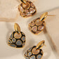 Copper Oil Drip Earrings - Oh she Rose