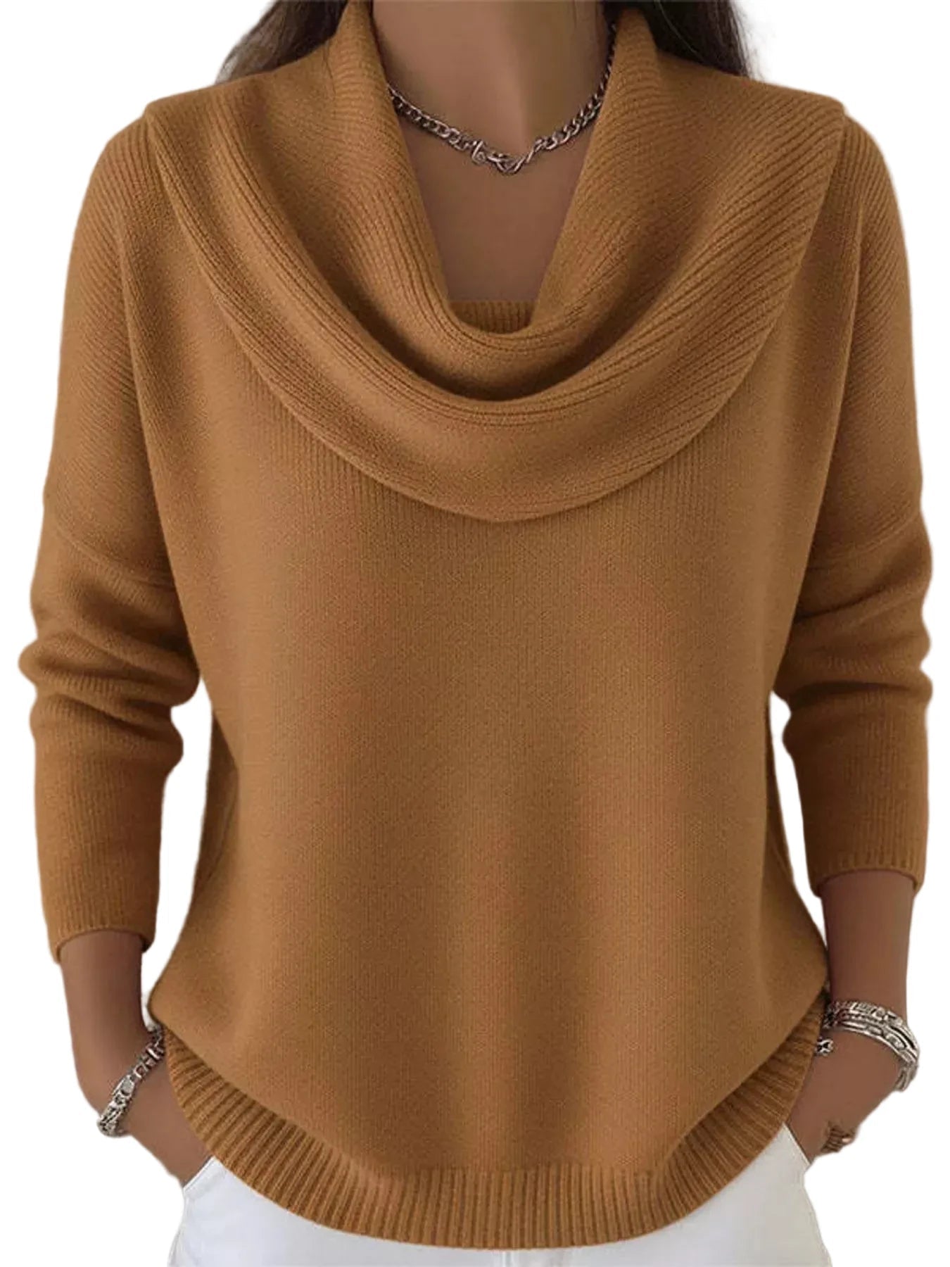 Cowl Neck Sweater - Oh she Rose