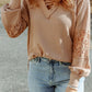 Crisscross Applesauce Waffle - Knit Top - Oh she Rose