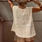 Crochet Lace V - Neck Vest - Oh she Rose