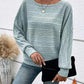 Cute and Casual Round Neck Sweater - Oh she Rose