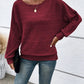 Cute and Casual Round Neck Sweater - Oh she Rose