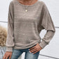 Cute and Casual Round Neck Sweater - Oh she Rose