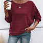 Cute and Casual Round Neck Sweater - Oh she Rose