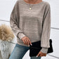 Cute and Casual Round Neck Sweater - Oh she Rose