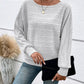 Cute and Casual Round Neck Sweater - Oh she Rose