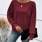 Cute and Casual Round Neck Sweater - Oh she Rose