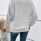 Cute and Casual Round Neck Sweater - Oh she Rose