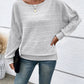 Cute and Casual Round Neck Sweater - Oh she Rose