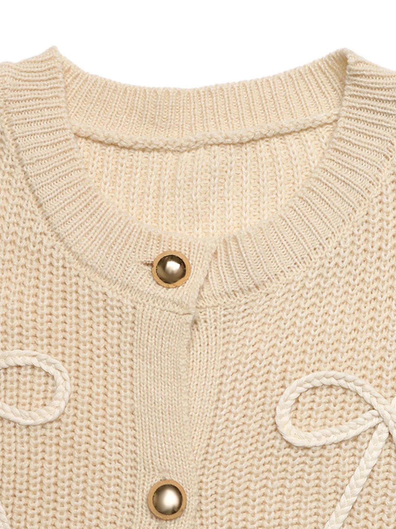 Darling Days Bow Button Up Cardigan - Oh she Rose