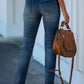 Distressed High - Waisted Skinny Jeans - Oh she Rose