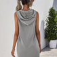 Drawstring Sleeveless Hooded Mini Dress - Oh she Rose