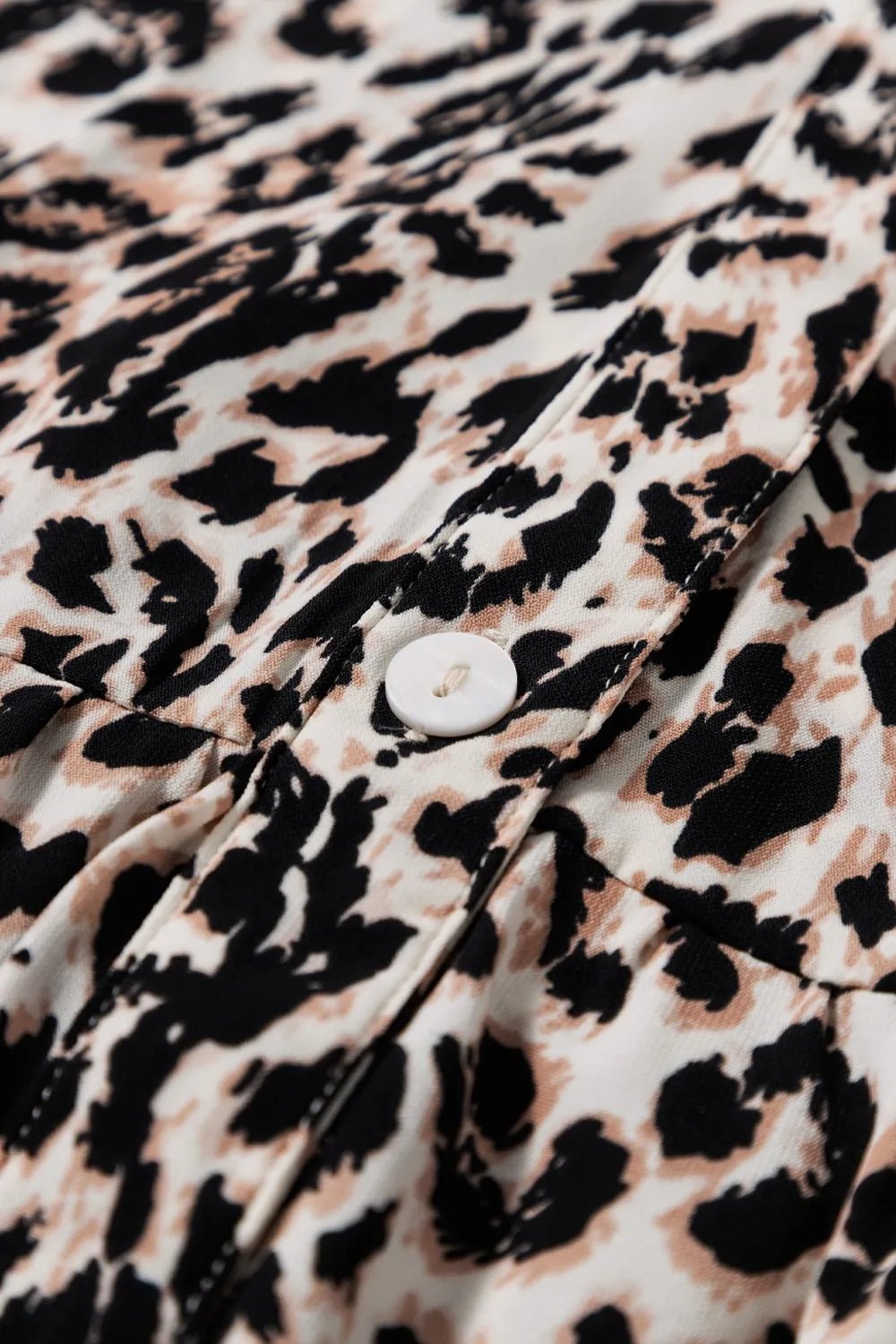 Fall Into Leopard Ruffle Dress - Oh she Rose