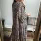 Fall Into Leopard Ruffle Dress - Oh she Rose
