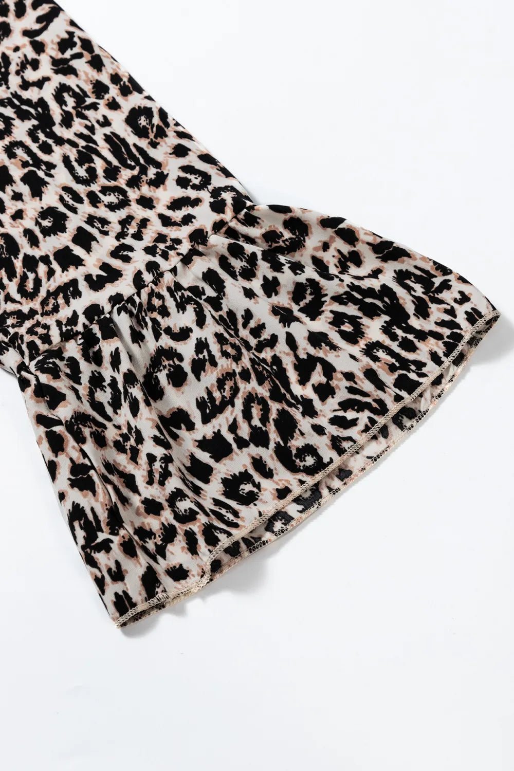 Fall Into Leopard Ruffle Dress - Oh she Rose