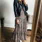 Fall Into Leopard Ruffle Dress - Oh she Rose