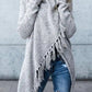 Feeling Fringy Asymmetrical Cardigan - Oh she Rose
