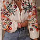Floral Button Up Long Sleeve Shirt - Oh she Rose