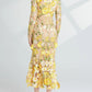 Floral Whimsy Midi Dress - Oh she Rose