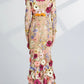 Floral Whimsy Midi Dress - Oh she Rose