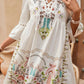 Garden Party Three - Quarter Sleeve Dress - Oh she Rose