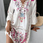Garden Party Three - Quarter Sleeve Dress - Oh she Rose
